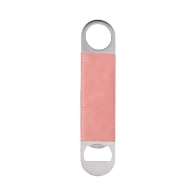 Metal bottle opener made of steel and eco-leather for sublimation and engraving